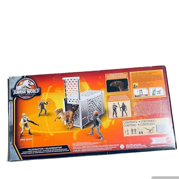 Jurassic World Legacy Collection Velociraptor Containment Chaos Pack Toy Mattel - Picture 2 of 2